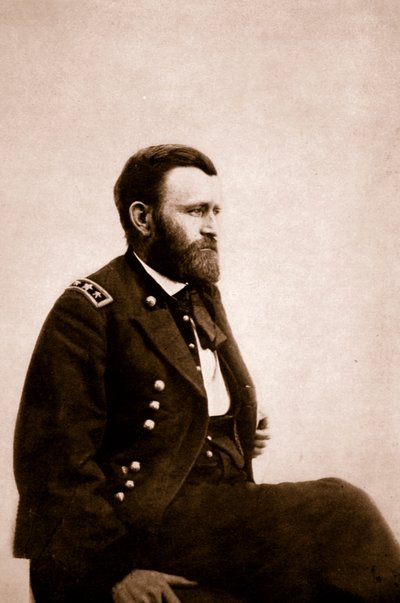 Portret van generaal Ulysses Grant, 1861-65 door Mathew B. Brady